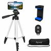 Acuvar 50" Aluminum Tripod for Phones, Cameras & Camcorders with Universal Phone Holder, Remote Shutter & Travel Bag for All Phones, iPhones, Samsung & Tripod for Cameras, Nikon Canon Sony view 1