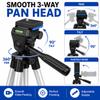 Acuvar 50" Aluminum Tripod for Phones, Cameras & Camcorders with Universal Phone Holder, Remote Shutter & Travel Bag for All Phones, iPhones, Samsung & Tripod for Cameras, Nikon Canon Sony view 3