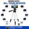 Acuvar 50" Aluminum Tripod for Phones, Cameras & Camcorders with Universal Phone Holder, Remote Shutter & Travel Bag for All Phones, iPhones, Samsung & Tripod for Cameras, Nikon Canon Sony view 4