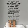 Fruit of the Spirit Matte Wall Decal-Vinyl Religious Art view 1