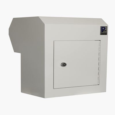 Protex Through Door Drop Box (WSR-162),Cash, Checks and envelopes, Metal Saw-Toothed Baffle, Pre-drilled mounting Holes,Reinforced Door, Adjustable Metal Frame