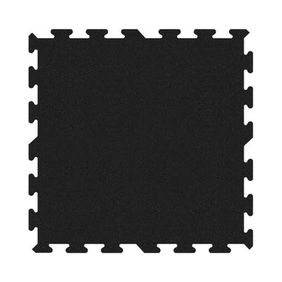 IncStores 8mm Thick Strong Rubber Interlocking Floor Tiles | Flexible Recycled Rubber for a Stronger and Safer Basement, Home Gym, Shed, or Trailer | Black, 5ft 9in x 7ft 8in
