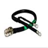 GigaParts 3.0' RG213/U 50 Ohm Coax with SO-239 Connector to Ring Terminals, Split 4" with Weather Proof Heat Shrink Tubing view 1