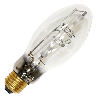 (Case of 10) Sylvania 67508 - LU150/55/MED 150W LUMALUX High Pressure Sodium - Clear - Medium Base - HID Lamp