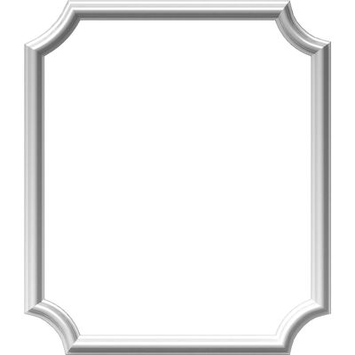 Ekena Millwork PNL24X28AS-02 24"W x 28"H x 1/2"P Ashford Molded Scalloped Wainscot Wall Panel