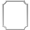 Ekena Millwork PNL24X28AS-02 24"W x 28"H x 1/2"P Ashford Molded Scalloped Wainscot Wall Panel view 1