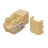 Best 50 Pack Cat5e Keystone Jacks Ivory with Dust Cap 22-26 AWG PCB Female RJ45 Connectors for Network Ethernet Wall Jack Insert | Cat 5e 110 Punch Down Block Socket 8-Port, 8-Connector (8P8C) view 2
