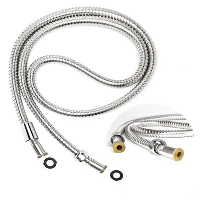 Ana Bath Extra Long and Flexible 96 Inch Stainless Steel Shower Hose with Brass Nuts/Anti-Twist/Chrome Plated Finish
