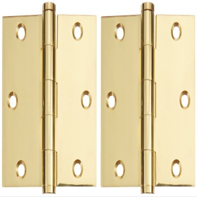 Deltana DSB353 Solid Brass 3 1/2-Inch x 3 1/2-Inch Square Hinge