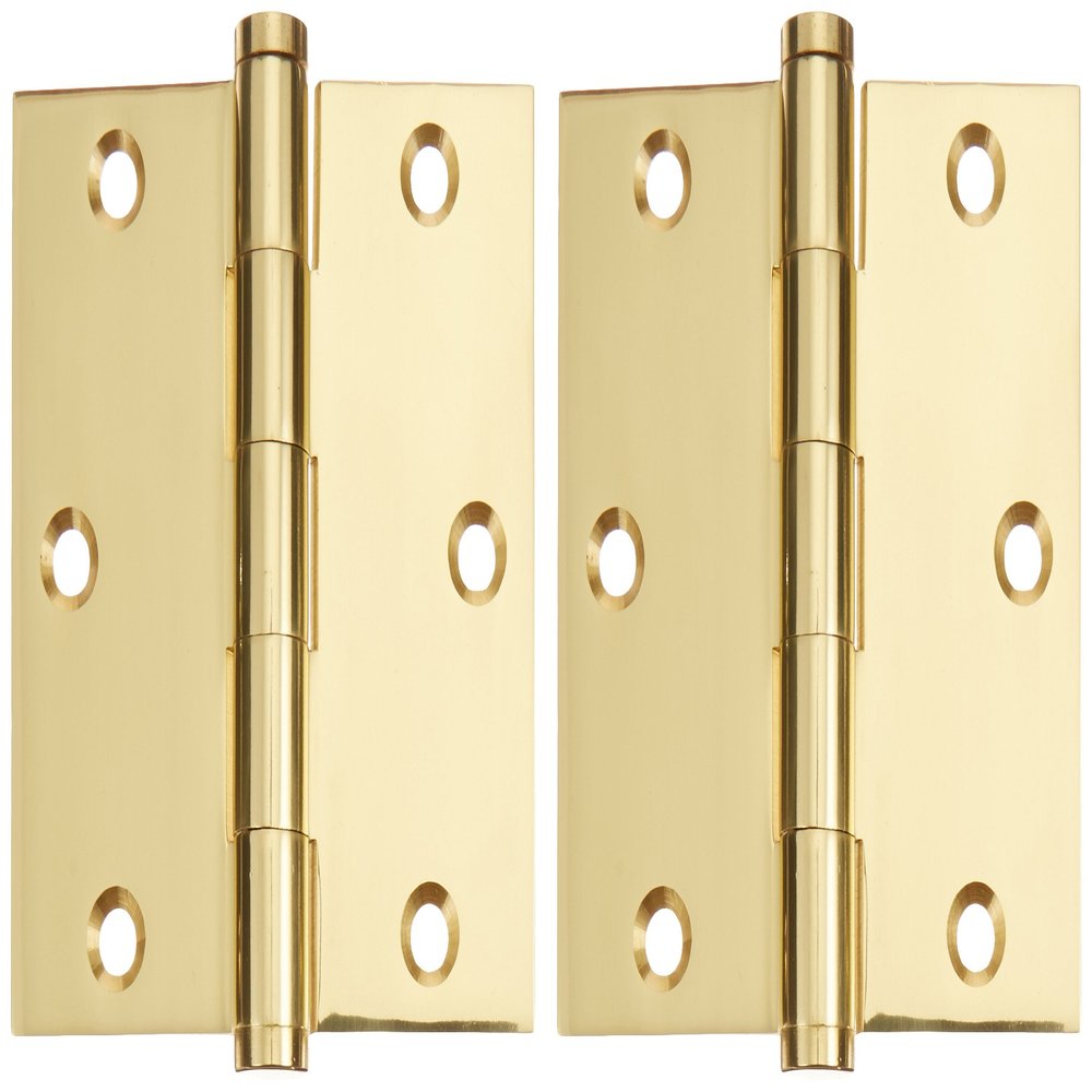 Deltana DSB353 Solid Brass 3 1/2-Inch x 3 1/2-Inch Square Hinge