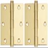 Deltana DSB353 Solid Brass 3 1/2-Inch x 3 1/2-Inch Square Hinge view 1