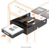 ICY DOCK Dual 2 Bay 2.5 inch HDD/SSD & 1 x 3.5 HDD/Device Front Bay to 5.25" Bay SSD Mounting Bracket Adapter | Flex-FIT Trio MB343SP view 2