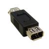 CableWholesale Firewire Coupler/Gender Changer, IEEE-1394a, 6 Pin Female / 6 Pin Female view 1