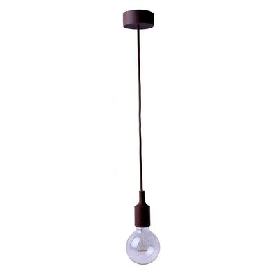 Lightingsky Colorful E26 Silicone Ceiling Lamp Holder DIY Textile Ceiling Light Cord Pendant Light Scoket (Coffer, 1 Meter)