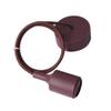 Lightingsky Colorful E26 Silicone Ceiling Lamp Holder DIY Textile Ceiling Light Cord Pendant Light Scoket (Coffer, 1 Meter) view 2