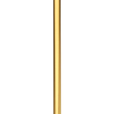 Progress Lighting Ceiling Light or Fan Stem Extension Kit, Two 12" and Two 15" Stems, 54" Total Length, 1/2" Diameter, Hanging Light Fixture & Ceiling Fan Downrod Extension, Natural Brass (P8601-137)