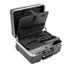 B&W International GO Portable Wheeled Rolling Tool Case Box with Pocket Boards, Black view 1