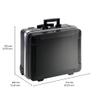 B&W International GO Portable Wheeled Rolling Tool Case Box with Pocket Boards, Black view 2