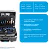 B&W International GO Portable Wheeled Rolling Tool Case Box with Pocket Boards, Black view 3