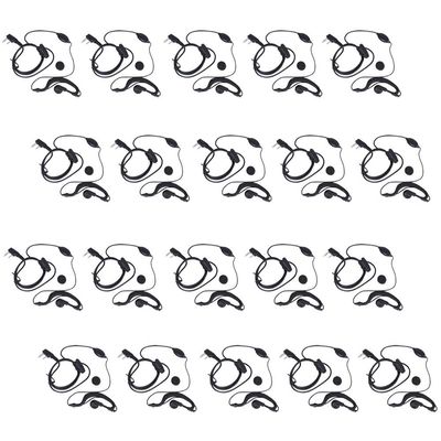 Tenq 20pack Earpiece Headset Mic for Baofeng Uv-5r 666s 777s 888s Two-Way Radio