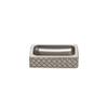 Gedy Marrakech Faux Leather Soap Dish, Old Silver view 2