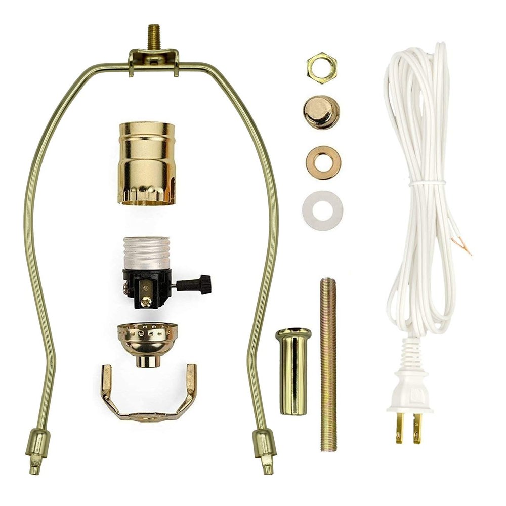 Creative Hobbies Make-A-Lamp Kit #ML3-12S Complete Lamp Parts Kit with Instructions