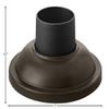 Hinkley Landscape Lighting Traditional Aluminum Pier Mount Base, Bronze view 3