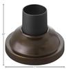 Hinkley Landscape Lighting 1304CB Traditional Aluminum Pier Mount Base, Copper Bronze view 3