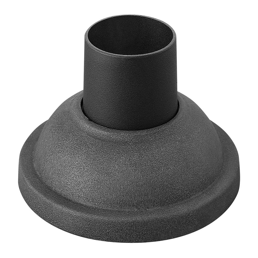 Hinkley Landscape Lighting Traditional Aluminum Pier Mount Base, Aged Zinc