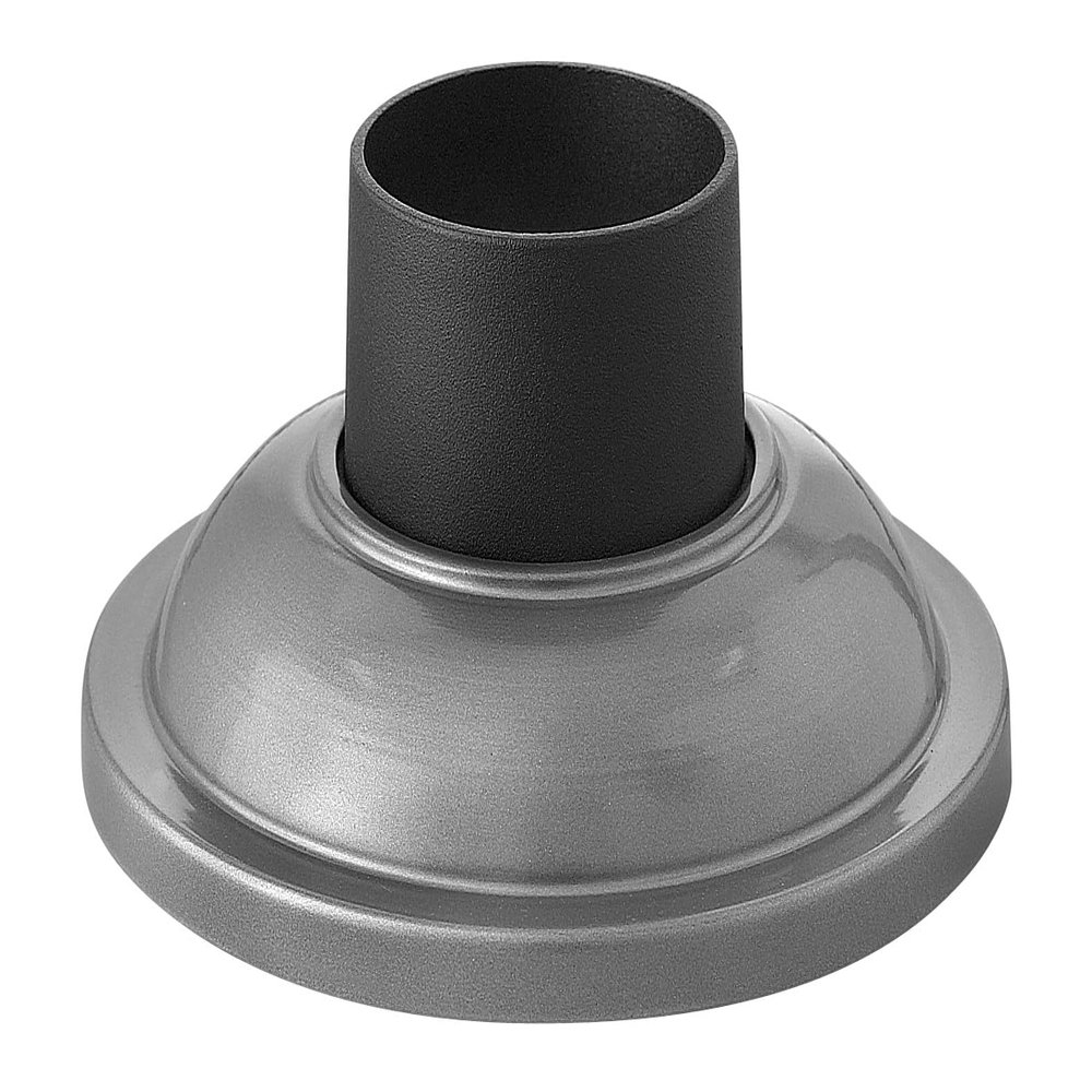 Hinkley Landscape Lighting Traditional Aluminum Pier Mount Base, Hematite