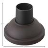 Hinkley Landscape Lighting 1304KZ Traditional Aluminum Pier Mount Base, Buckeye Bronze view 3