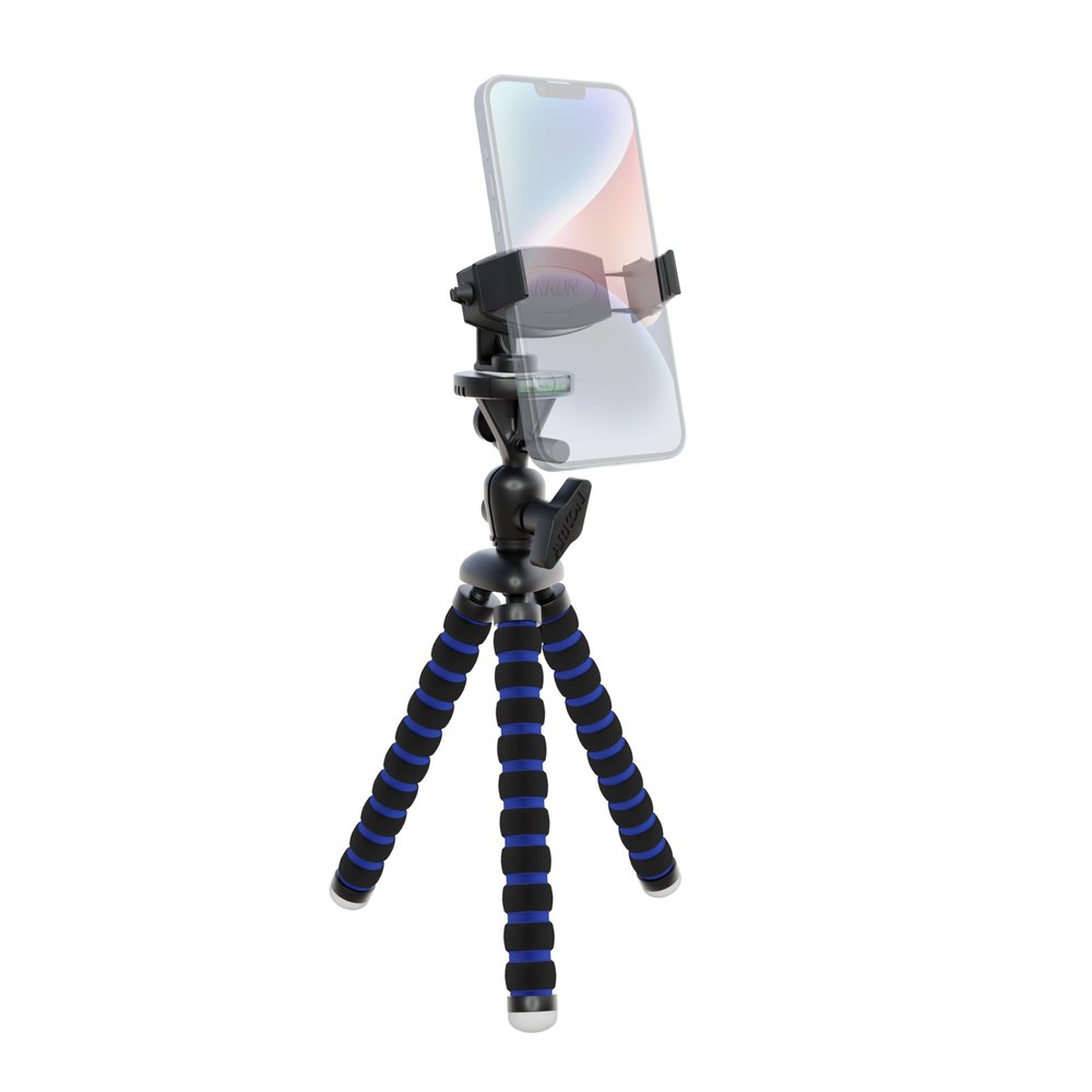 ARKON 11 Tripod Phone Mount for iPhone 11 XS XR X Galaxy Note 10 9 Galaxy S10 S9 Retail Black, Model Number: MG2TRIXL