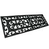 Rubber-Cal 6-Piece Regal Stair Treads Rubber Step Mats, 9.75 by 29.75-Inch, Black view 1