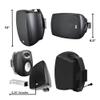 OSD Audio 5.25" Wireless Bluetooth Outdoor Patio Speaker Architectural Stereo Pair Black BTP525 Long Range view 3