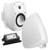 OSD Audio 5.25" Wireless Bluetooth Outdoor Patio Speaker Architectural Stereo Pair White BTP525 Long Range view 1