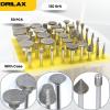 Drilax 50 Pieces Diamond Rotary Tool Bits Precision Stone Carving Tools 120 Grit Rock Carving Tools for Stones Rock Engraving Bits Compatible with Dremel Engraving Bits view 2