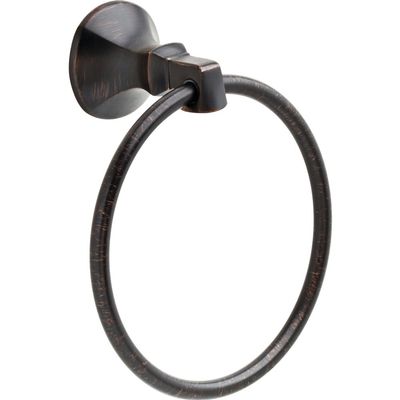 Delta Ashlyn (1-Pack) Hand Towel Holder Venetian Bronze Towel Racks for Bathroom Wall Round Towel Ring Holder for Bath Towel Hanger for Kitchen, Bathroom Accessories 76446-RB