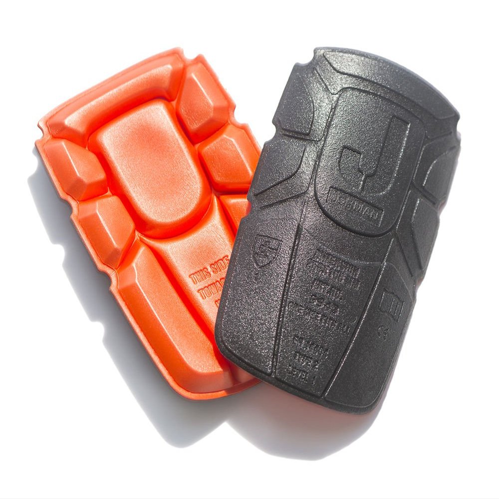 JOBMAN Workwear Men's Knee Pads, Orange/Black, One Size