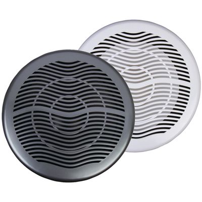 Power Acoustik MW10WT Marine Grade 10" Subwoofer, White & Titanium Grills