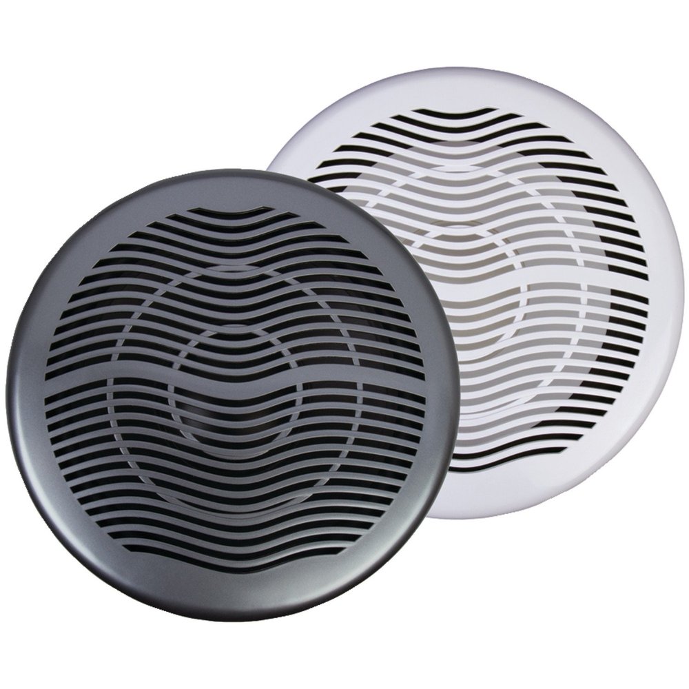 Power Acoustik MW10WT Marine Grade 10" Subwoofer, White & Titanium Grills