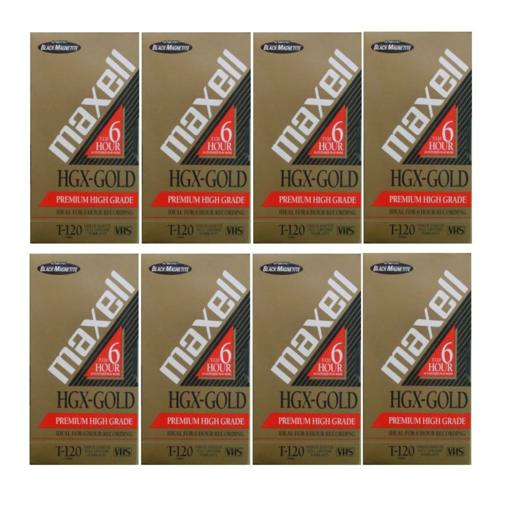 Maxell HGX T-120 VHS 9-pack