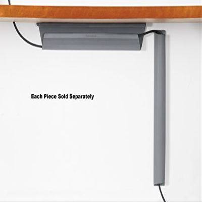 Humanscale, Large - Under Desk Cable Management, Material: 100% Recyclable Plastic, Dimensions: Diameter: 3.6" x 24"L, Color: Gray, Qty: 1