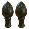 Royal Designs Egg Lamp Finial for Lamp Shade, 2.25 Inch, Antique Brass - Set of 2 view 1