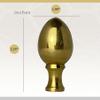 Royal Designs Egg Lamp Finial for Lamp Shade, 2.25 Inch, Polished Brass - Set of 2 view 3