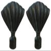 Royal Designs Seashell Lamp Finial for Lamp Shade, 2 Inch, Antique Brass, Set of 2 view 1