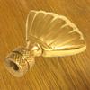 Royal Designs Seashell Lamp Finial for Lamp Shade, 2 Inch, Polished Brass, Set of 2 view 2