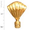 Royal Designs Seashell Lamp Finial for Lamp Shade, 2 Inch, Polished Brass, Set of 2 view 3