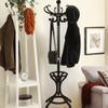 Coat Hanger Wall Decal Hatstand Coatrack Silhouette Wall Sticker Vinyl Wall Graphic Home Art Decoration Dark Brown view 2