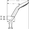 hansgrohe Croma Select E Shower holder set 110 Vario with shower hose 125 cm view 3