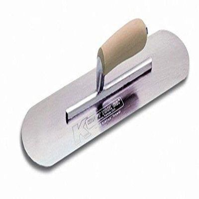 Kraft Tool CF326 Swedish Stainless Steel Pool Trowel with Camel Back Wood Handle, 12 x 3-1/2-Inch